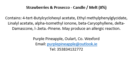 Strawberries & Prosecco - 230g Soy Wax Candle
