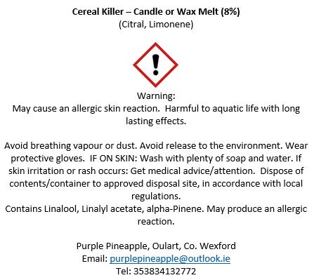 Milk +Cereal - 60g Soy Wax Melt