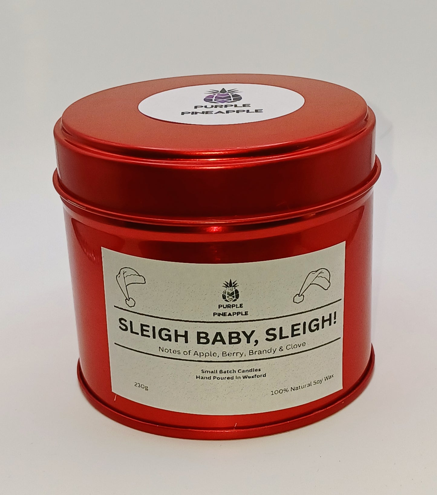 Sleigh Baby, Sleigh! - Natural Soy Wax Candle - 230g